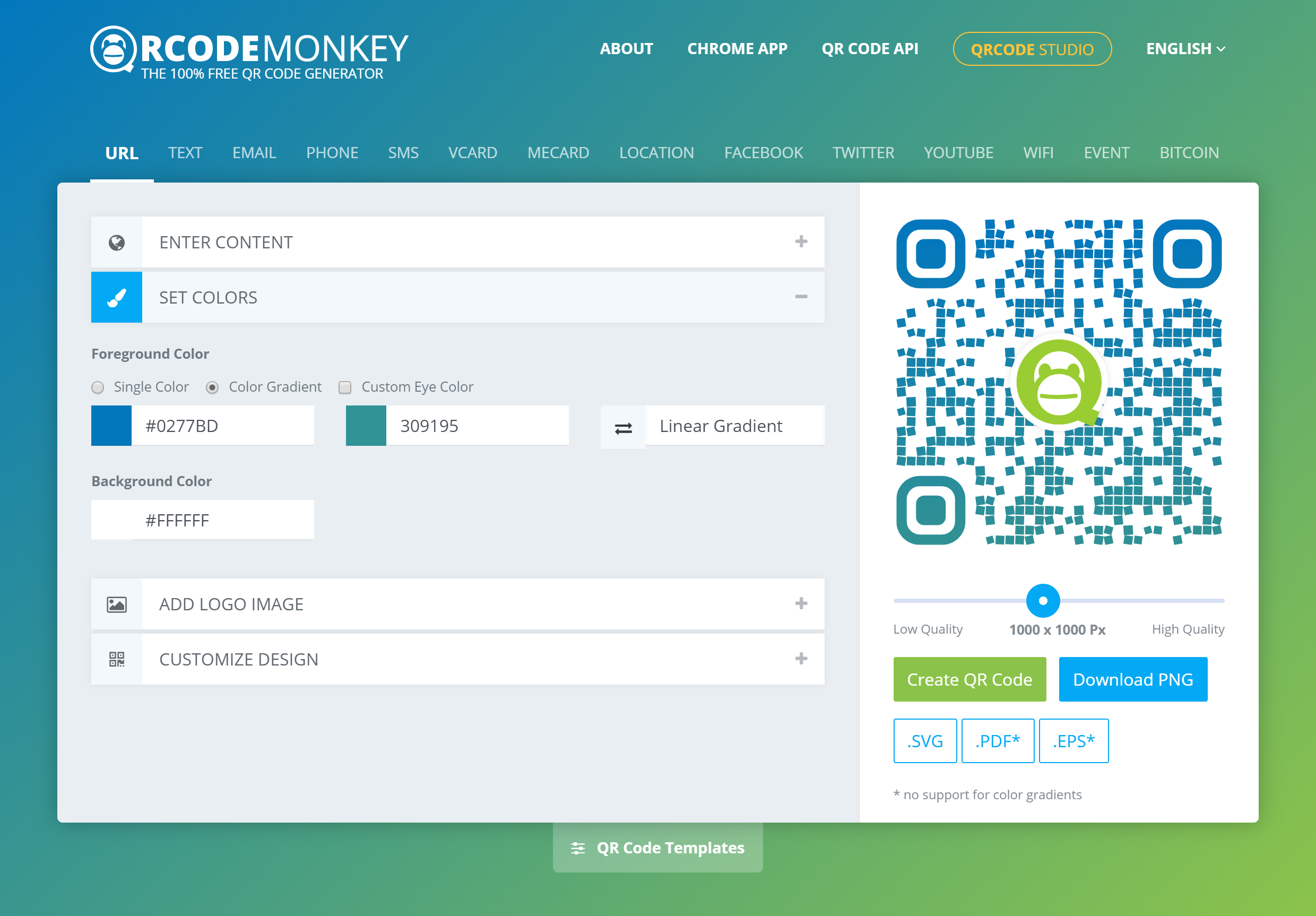 Download Qrcode Monkey The 100 Free Qr Code Generator
